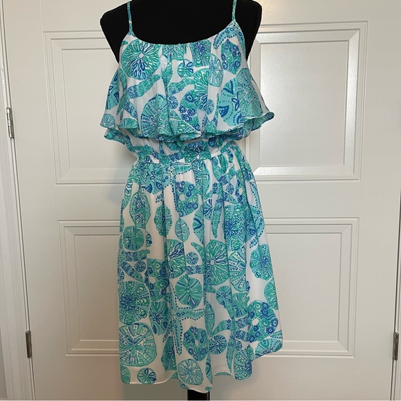 Lilly Pulitzer for Target Blue & White Sea Urchin Dress Size Small NEW - Picture 3 of 11